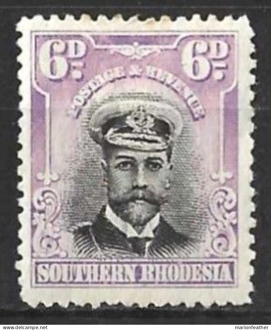 SOUTHERN RHODESIA...KING GEORGE V..(1910-36.)...." 1924..".....6d .....SG7......MH.... - Southern Rhodesia (...-1964)
