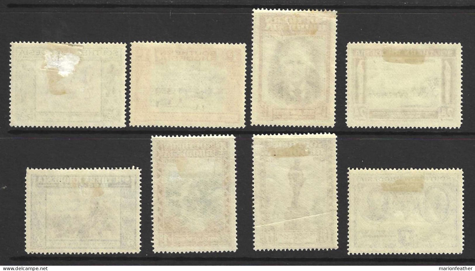 SOUTHERN RHODESIA...KING GEORGE VI..(1936-52.)......JUBILEE  , SET ....6d , CREASED AT BACK......VFU..... - Southern Rhodesia (...-1964)