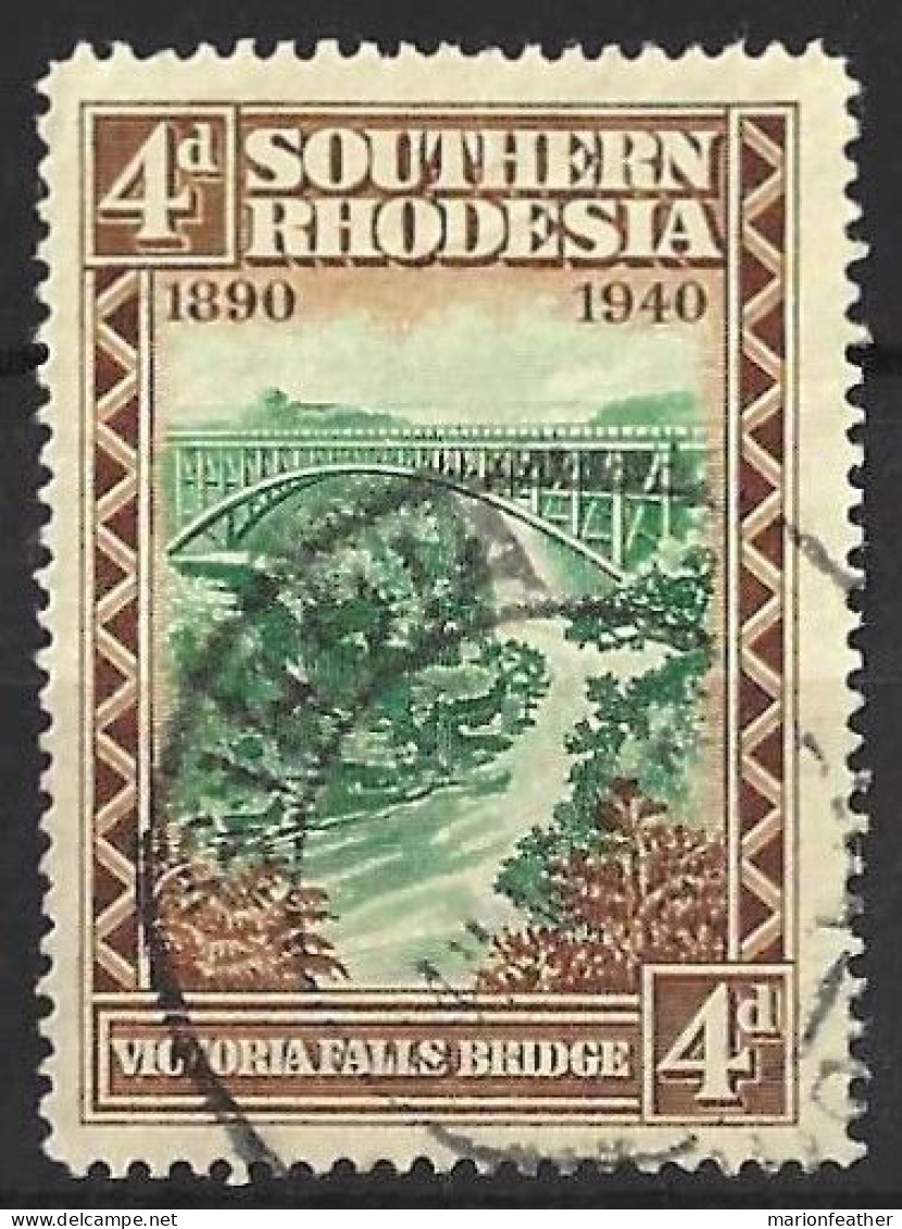 SOUTHERN RHODESIA...KING GEORGE VI..(1936-52.)...." 1940.."...K6..JUBILEE  ,....4d.....SG58......GOOD CDS.....VFU....... - Southern Rhodesia (...-1964)