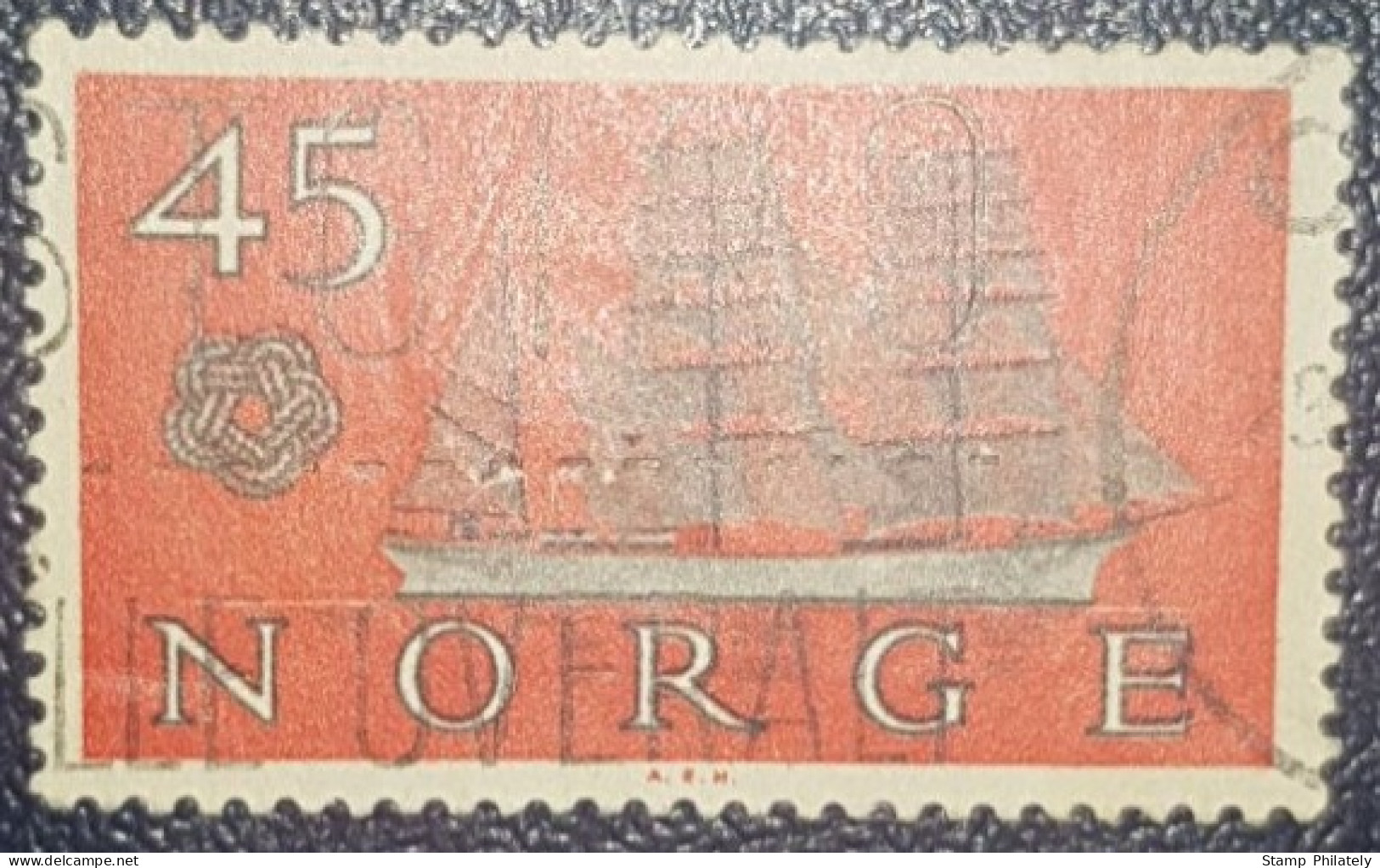 Norway 45 Used Stamp 1960 Ships - Used Stamps