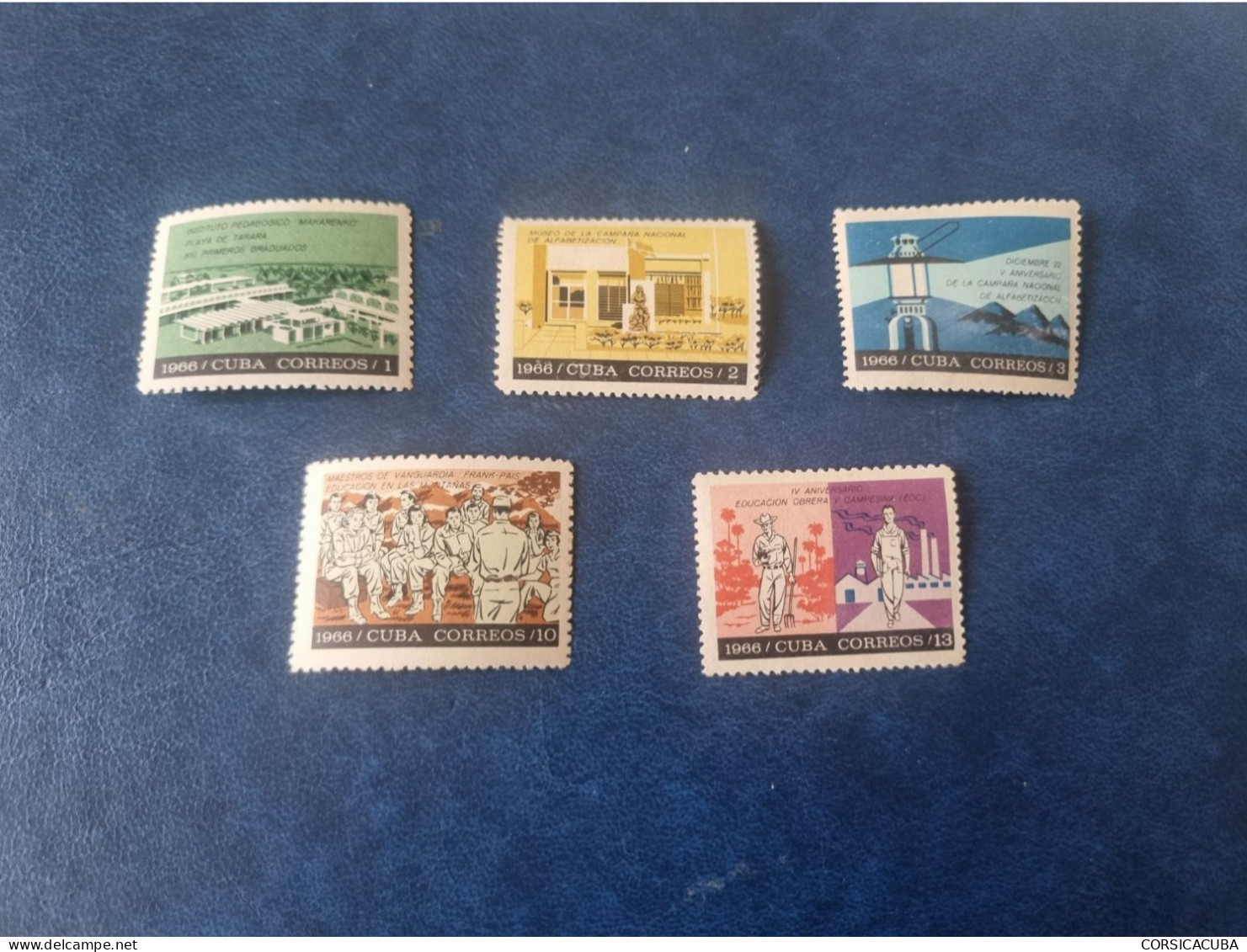 CUBA  NEUF  1966   DESARROLLO  DE  LA  EDUCACION   //  PARFAIT  ETAT  //  1er  CHOIX  // Sans Gomme - Nuevos