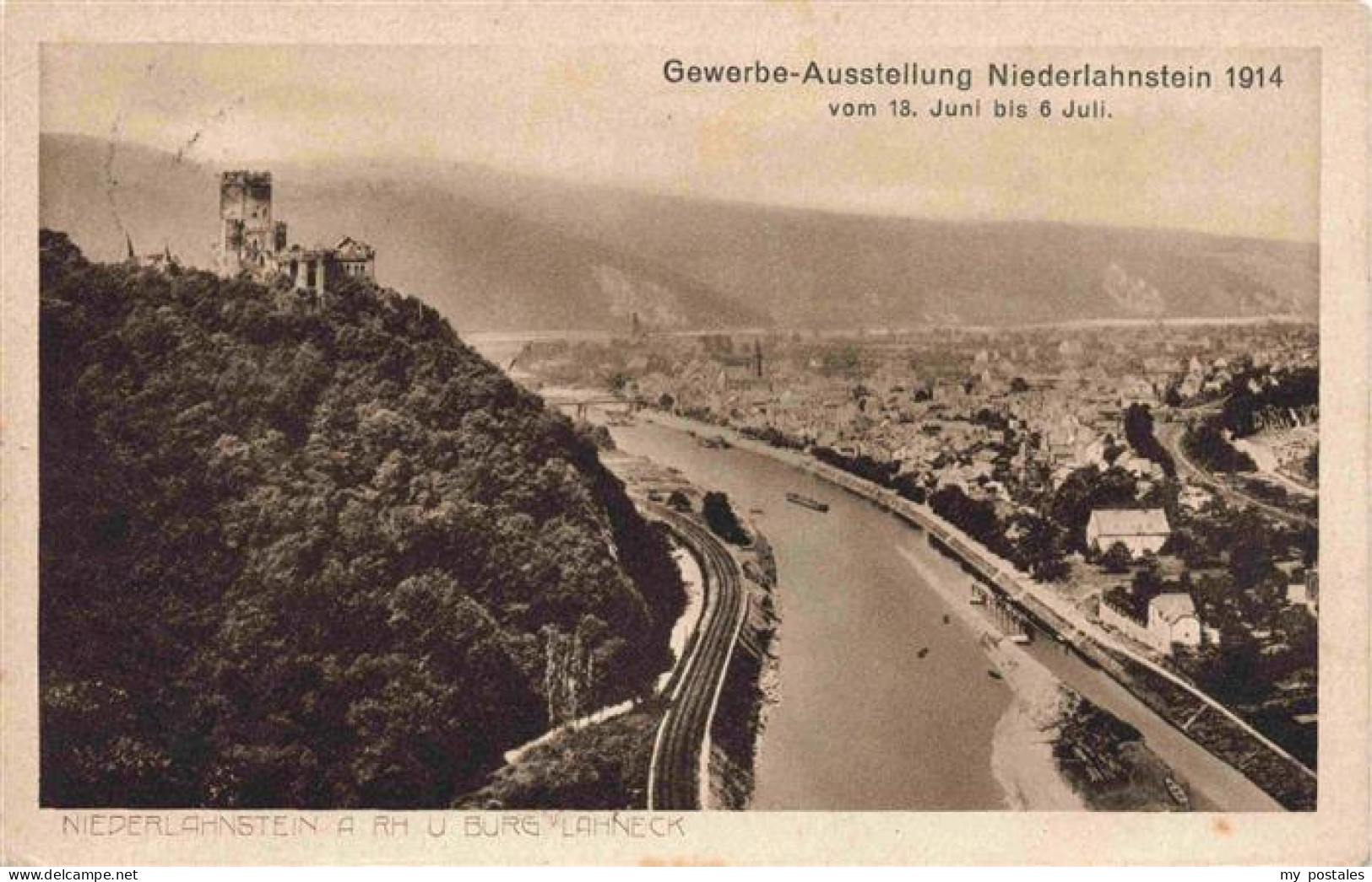 73963377 Niederlahnstein_Lahnstein Burg Lahneck Am Rhein - Lahnstein