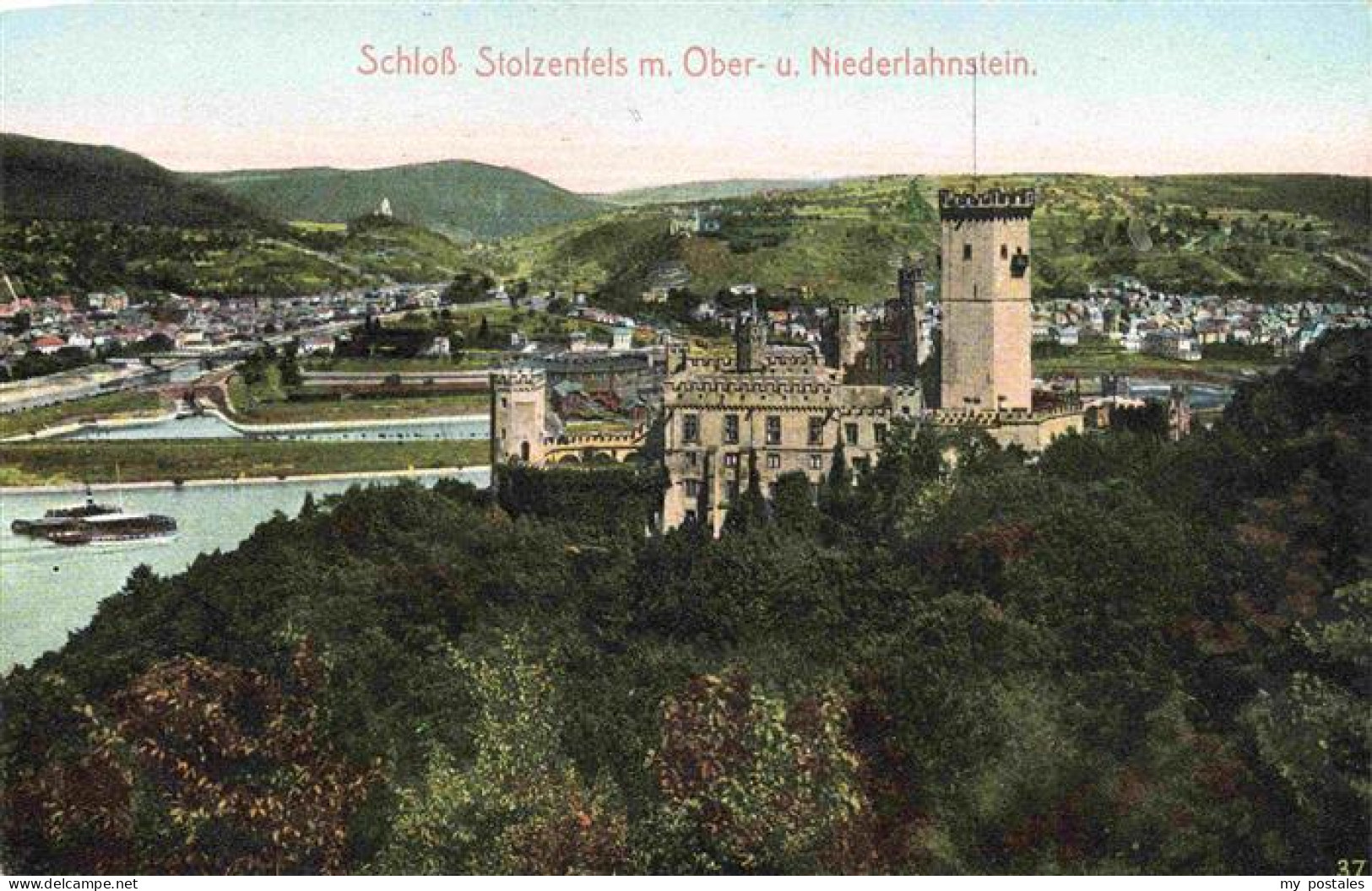 73963371 Oberlahnstein_Lahnstein Schloss Stolzenfels Am Rhein - Lahnstein