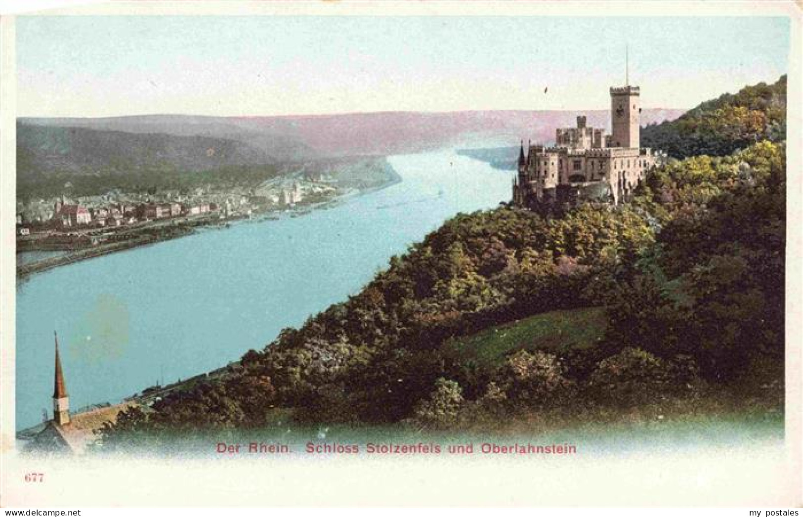 73963349 Oberlahnstein_Lahnstein Schloss Stolzenfels Rheinpartie - Lahnstein