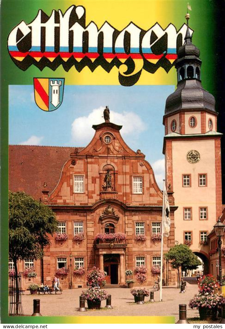 73923246 Ettlingen Rathaus Mit Rathausturm - Ettlingen