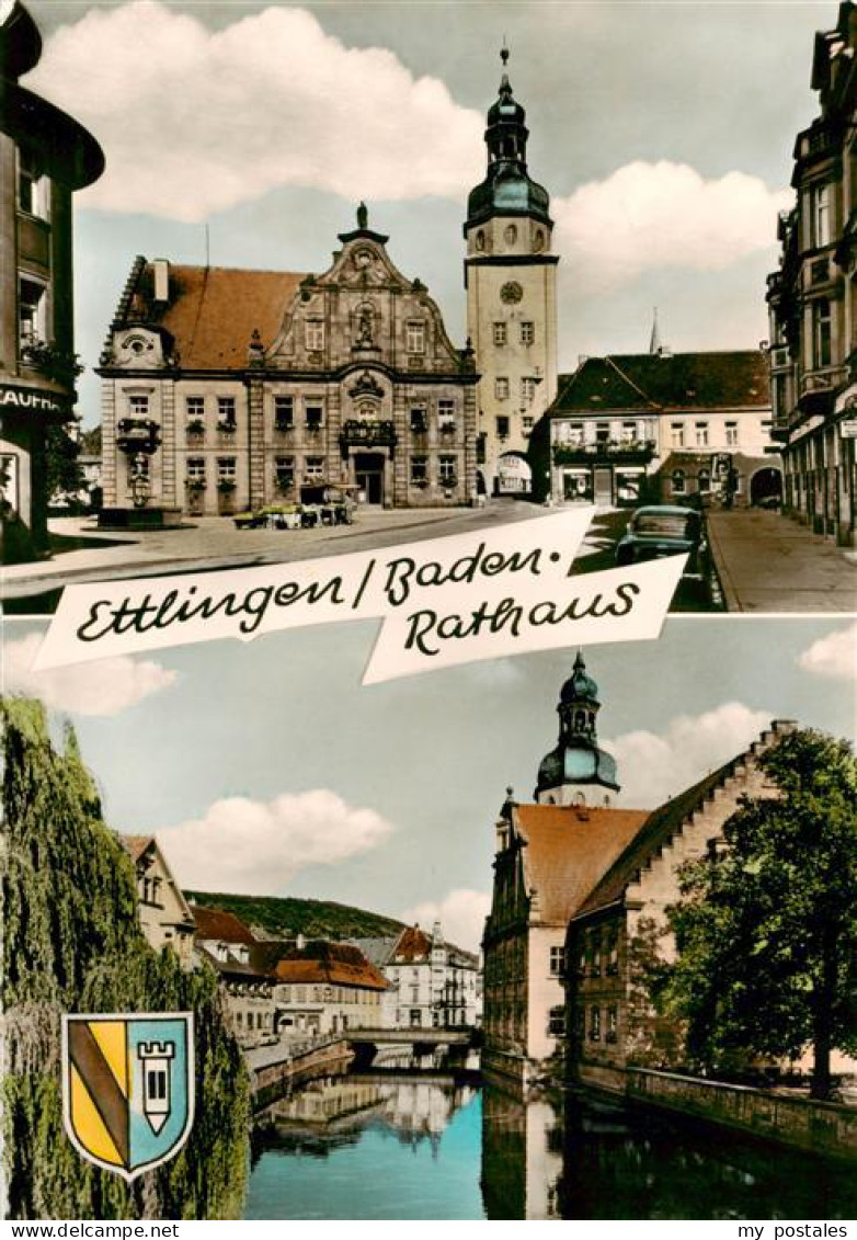 73923227 Ettlingen Rathaus Marktplatz Turm Partie An Der Alb - Ettlingen