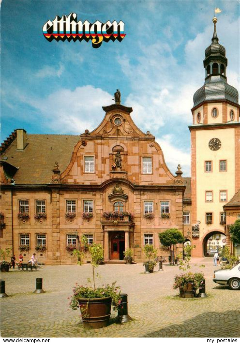 73923215 Ettlingen Marktplatz Rathaus Turm - Ettlingen