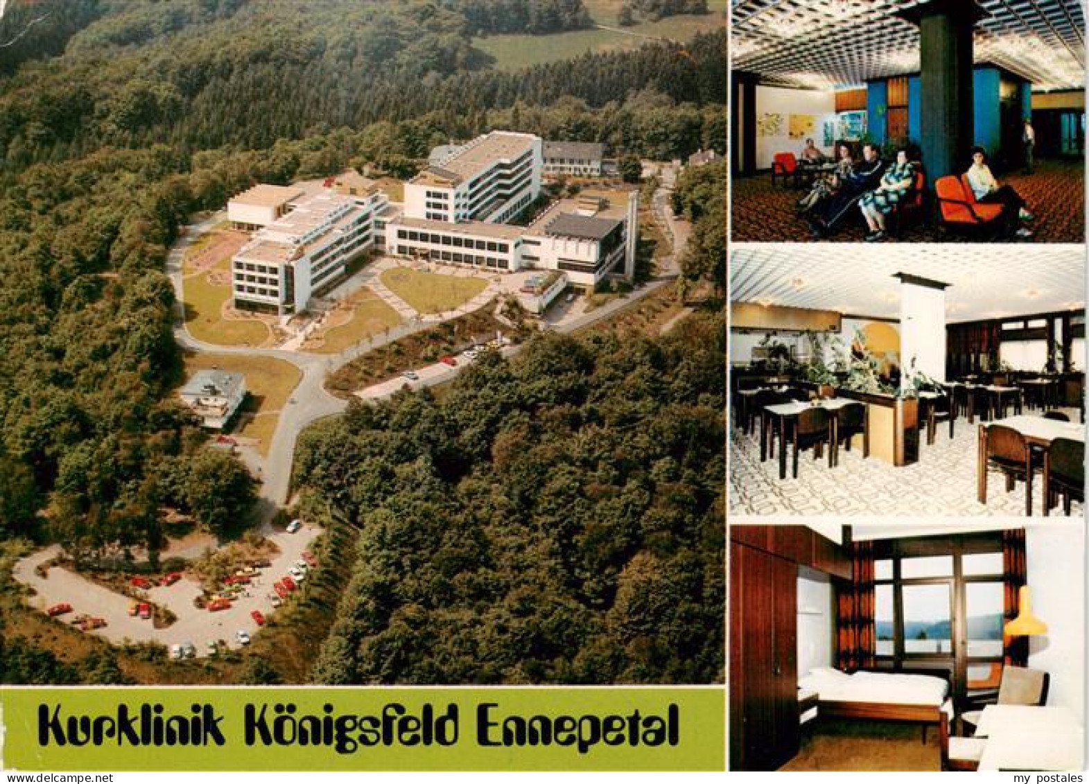 73882097 Ennepetal Kurklinik Koenigsfeld Fliegeraufnahme Foyer Speisesaal Zimmer - Ennepetal