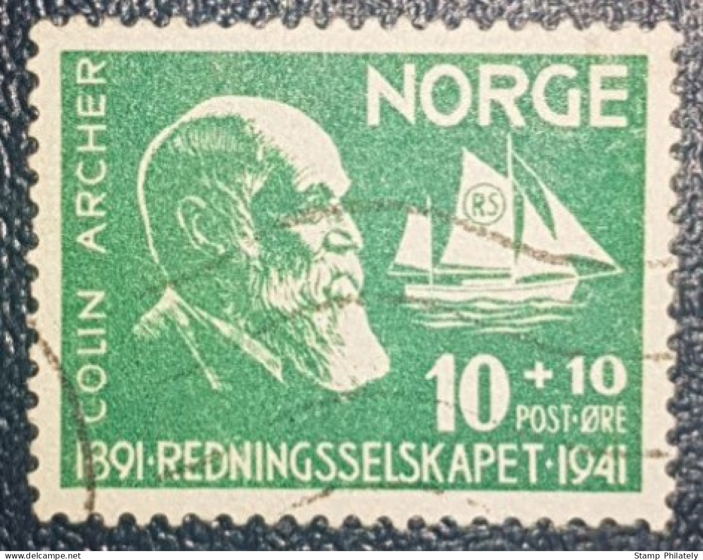 Norway Used Stamp 1941 Shipwrecked Rescue - Gebraucht