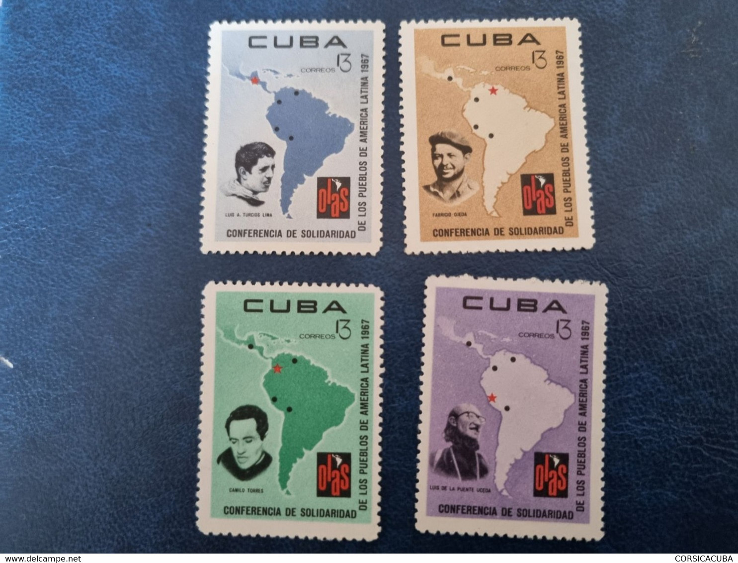 CUBA  NEUF  1967  SOLIDARIDAD  CON  LOS  PUEBLOS DE  A.  LATINA  // PARFAIT  ETAT // 1er  CHOIX // - Ungebraucht
