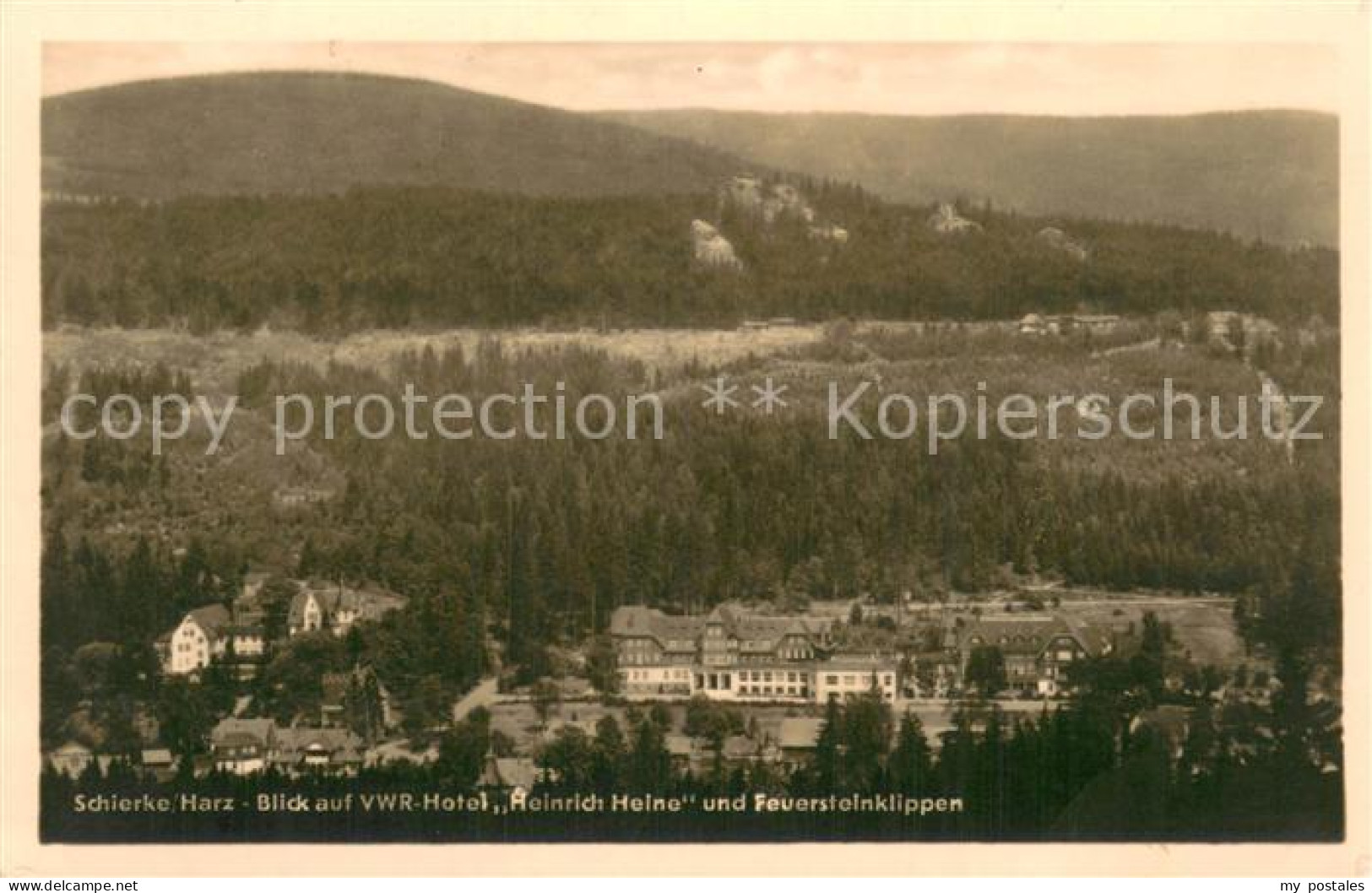 73776457 Schierke Harz Blick Auf VWR Hotel Heinrich Heine Und Feuersteinklippen  - Schierke