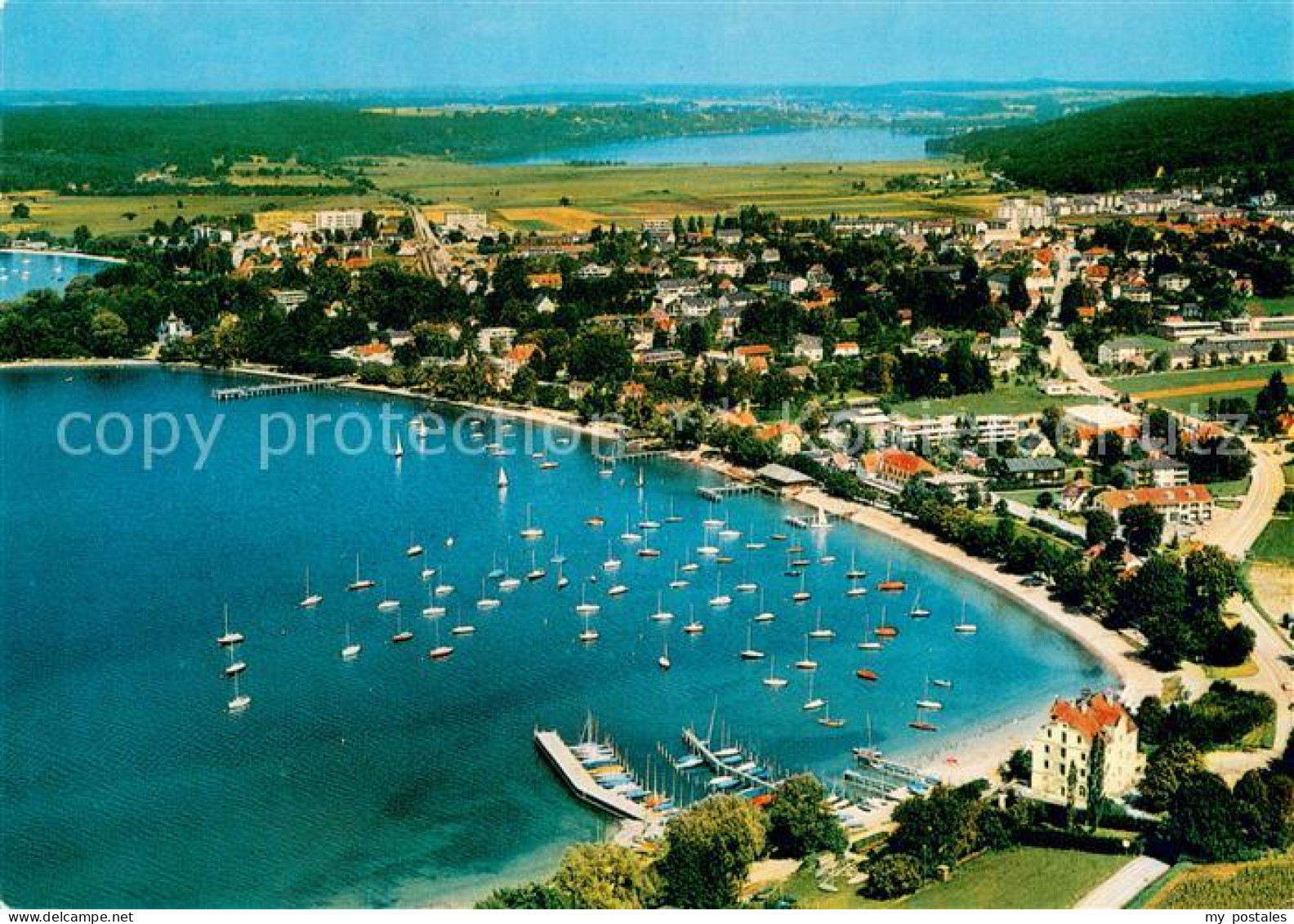 73776334 Herrsching Ammersee Fliegeraufnahme Panorama Herrsching Ammersee - Herrsching