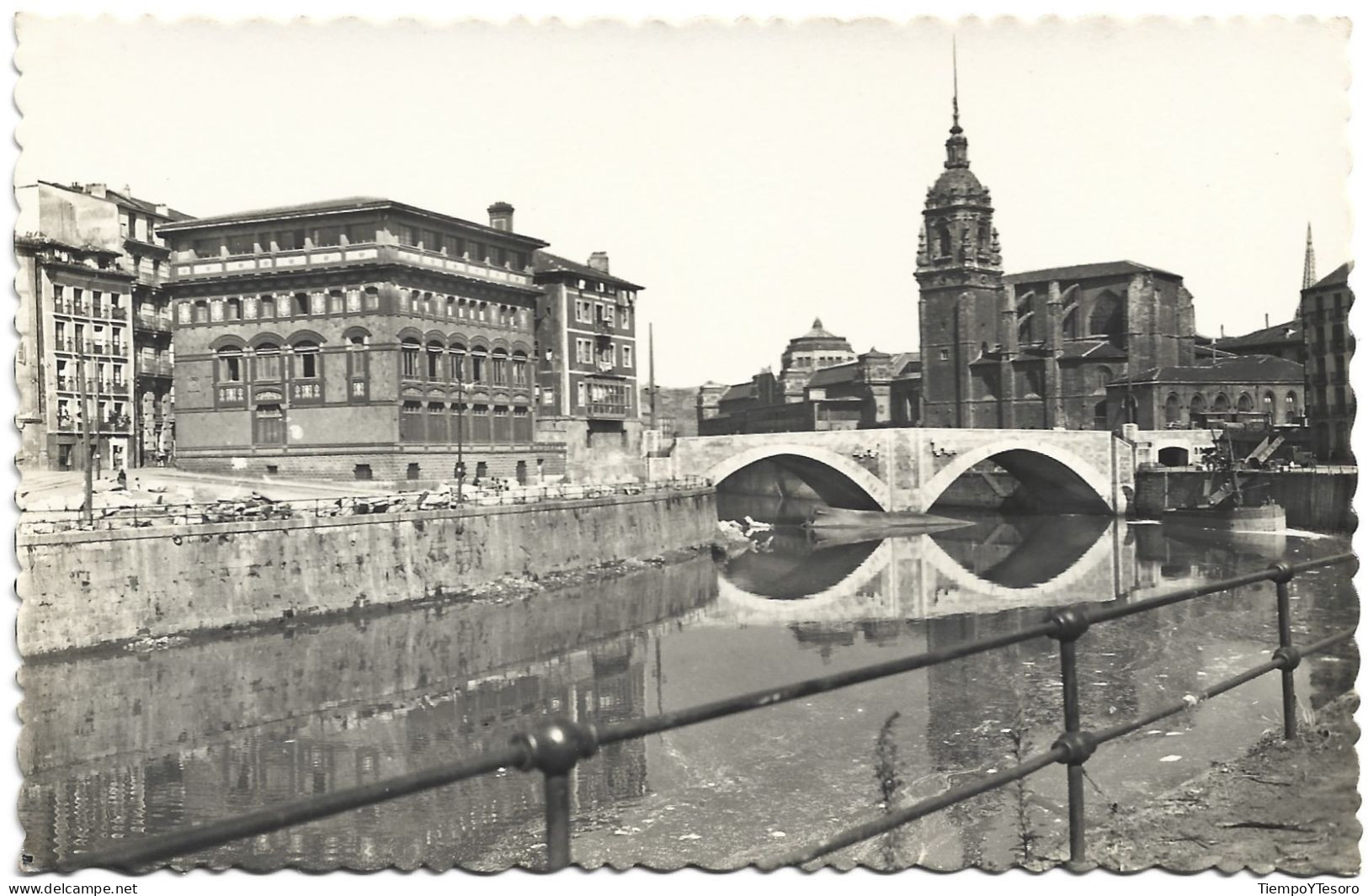 Postcard - Spain, Bilbao, San Antón Church & Bridge N°1206 - Vizcaya (Bilbao)