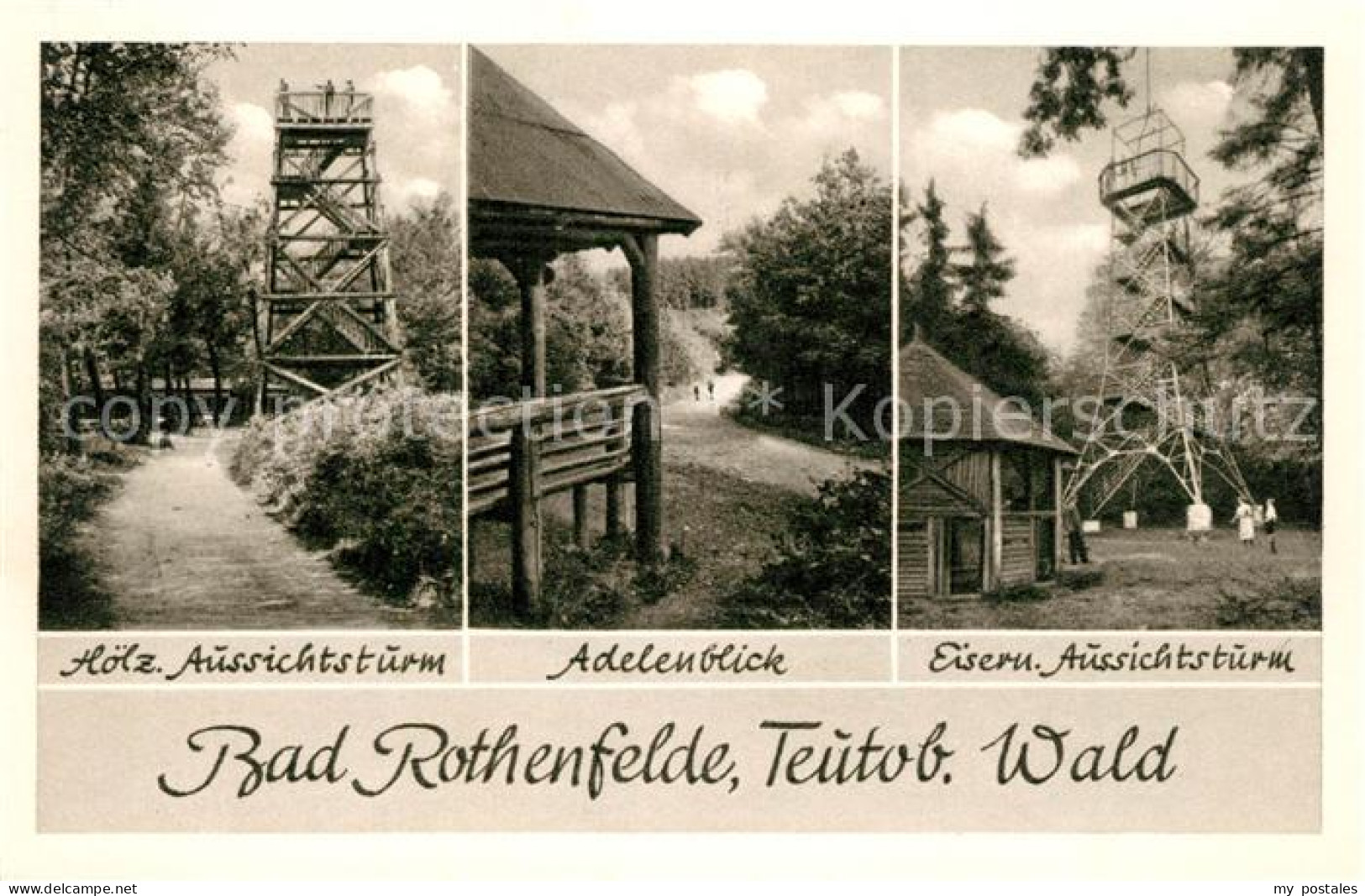 73328198 Bad Rothenfelde Hoelzerner Aussichtsturm Adelenblick Eiserner Aussichts - Bad Rothenfelde