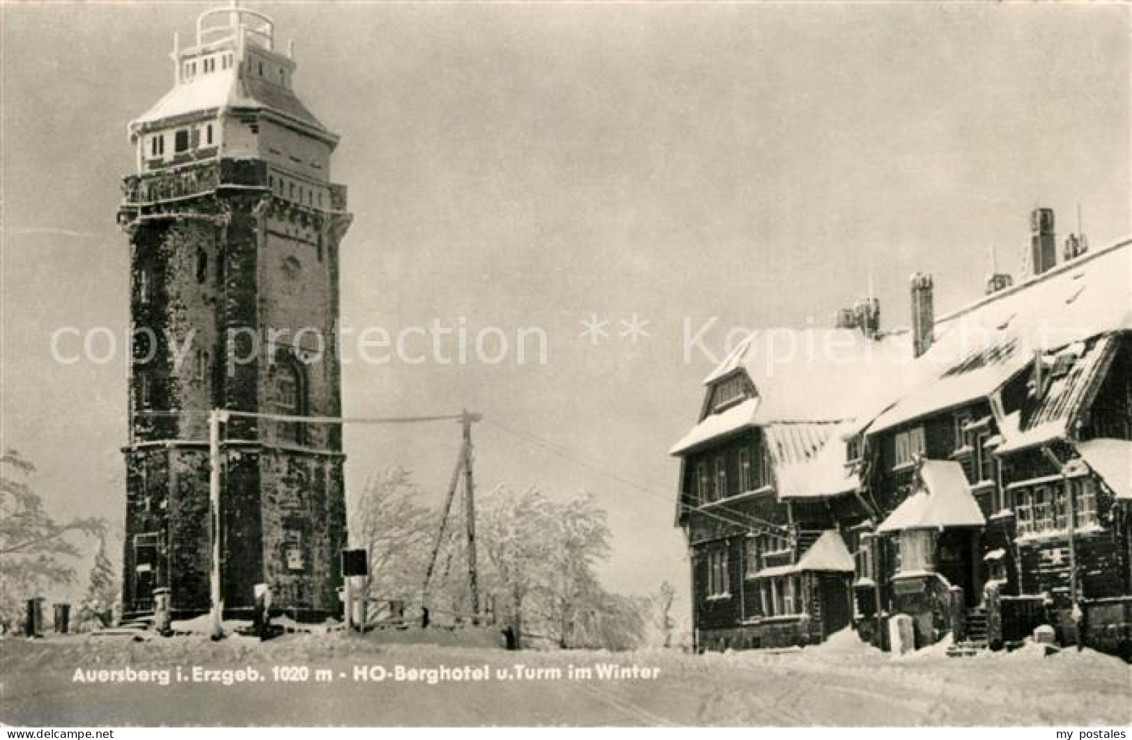 73328195 Auersberg Wildenthal HO Berghotel Turm Winter Auersberg Wildenthal - Eibenstock