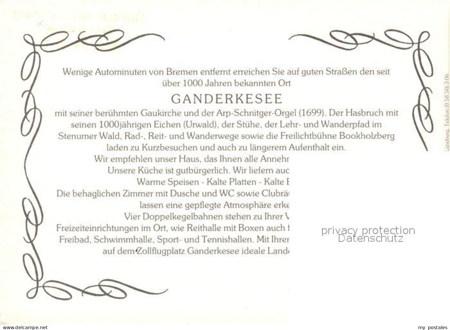 73324433 Ganderkesee Hotel Oldenburger Hof Wappen Ganderkesee - Ganderkesee