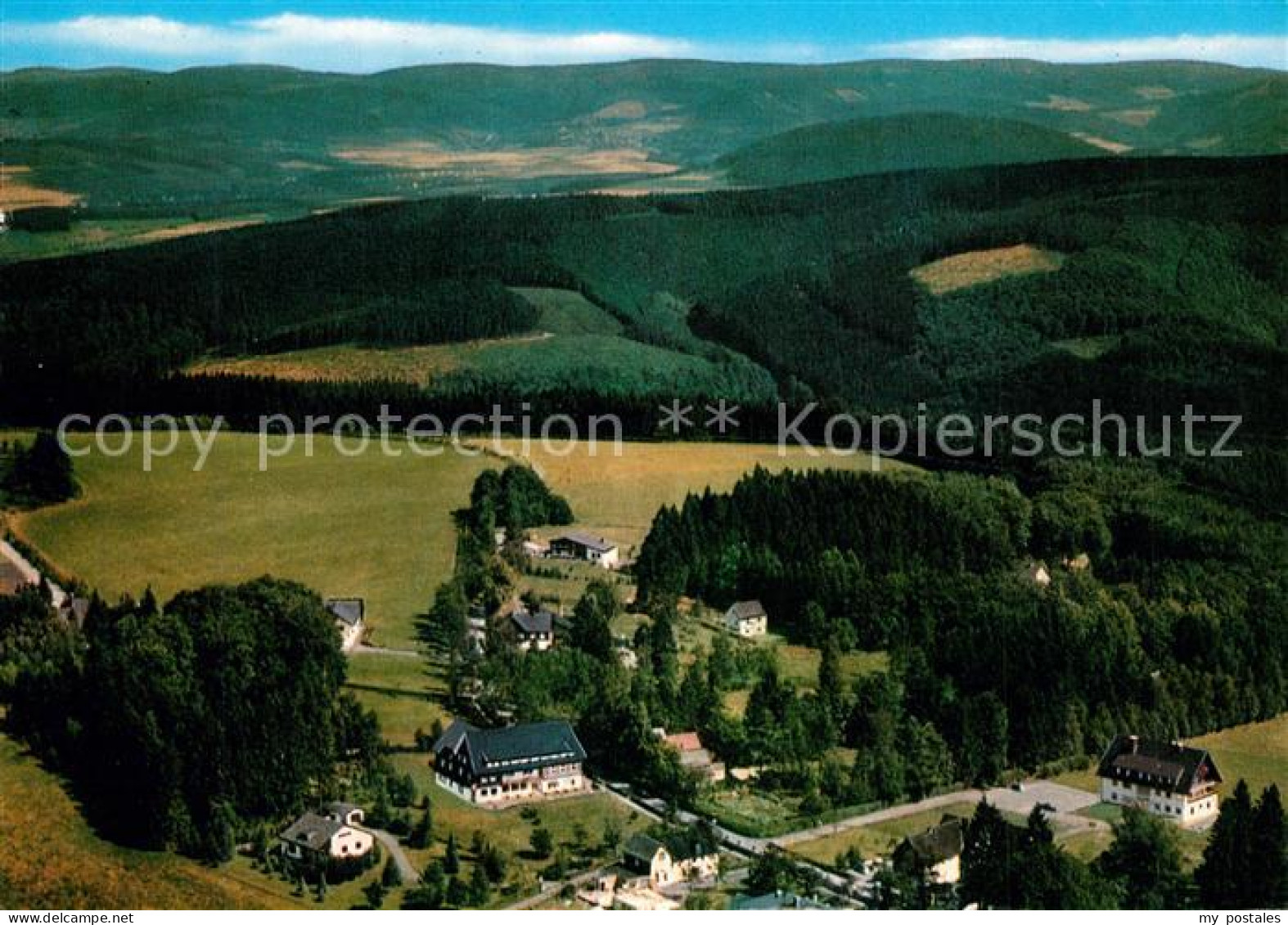 73322002 Jagdhaus Sauerland Fliegeraufnahme Gasthaus Troester Jagdhaus Sauerland - Schmallenberg