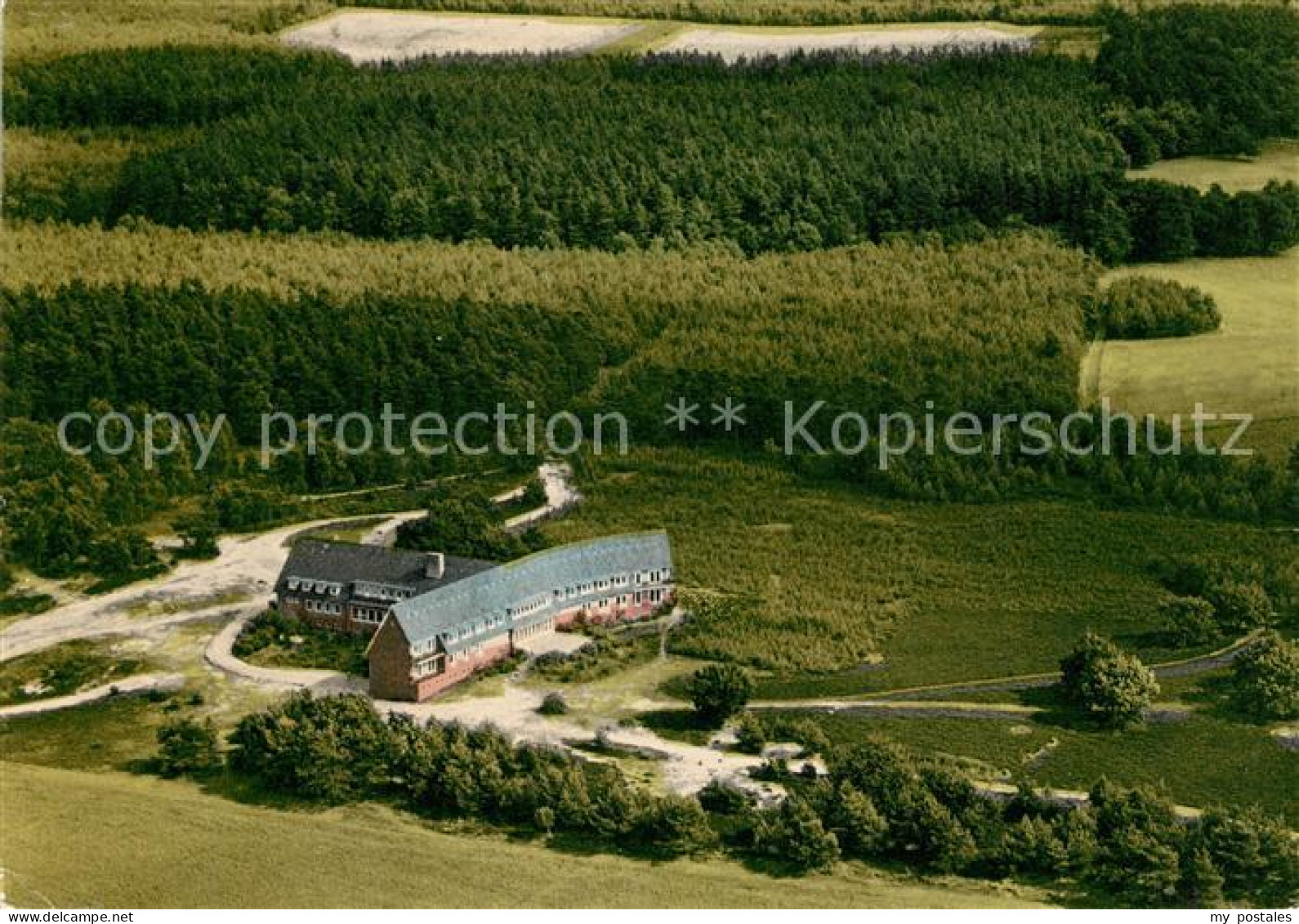 73321932 Bademuehlen Fliegeraufnahme Jugendherberge Bademuehlen - Zeven