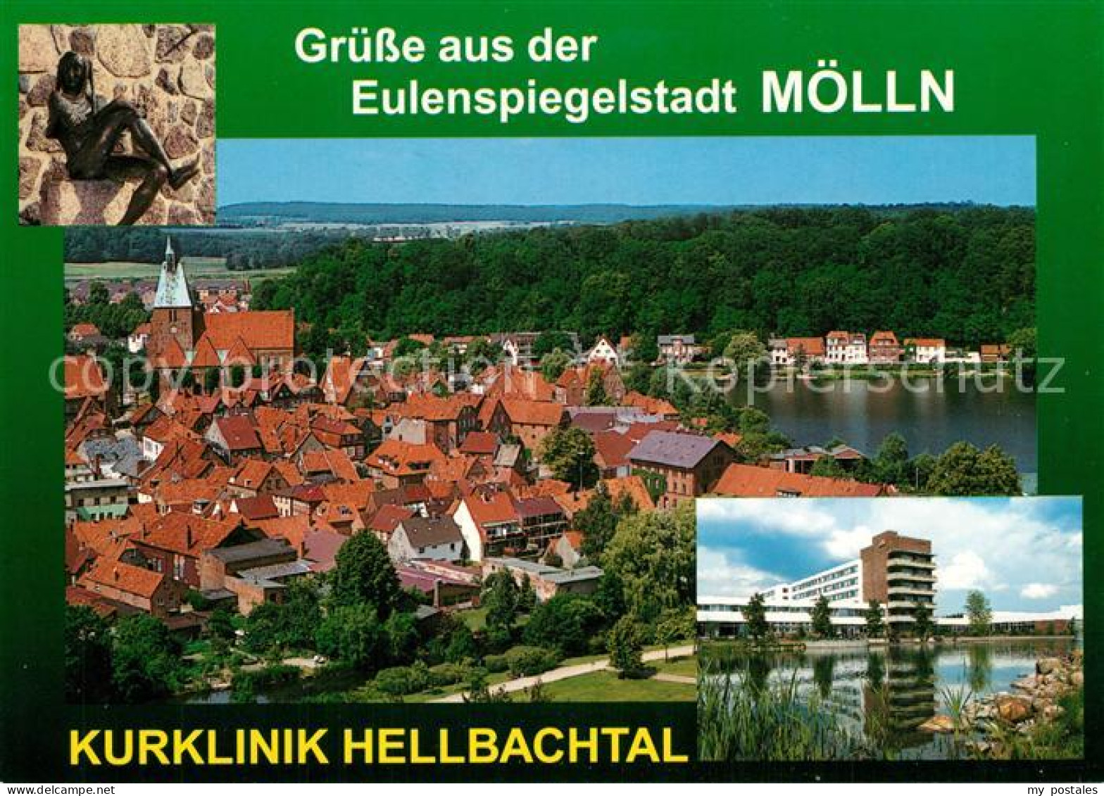 73321743 Moelln Lauenburg Panorama Eulenspiegelfigur Kurklinik Hellbachtal Moell - Moelln