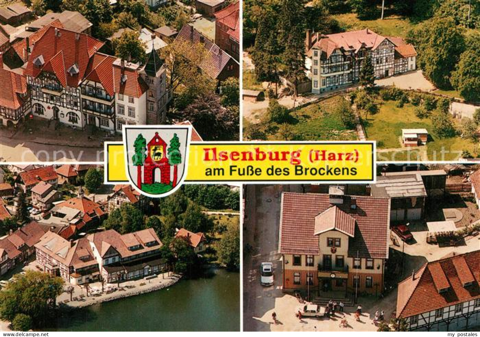 73321732 Ilsenburg Harz Stadtmitte Waldhoehe Hotel Zu Den Roten Forellen Rathaus - Ilsenburg