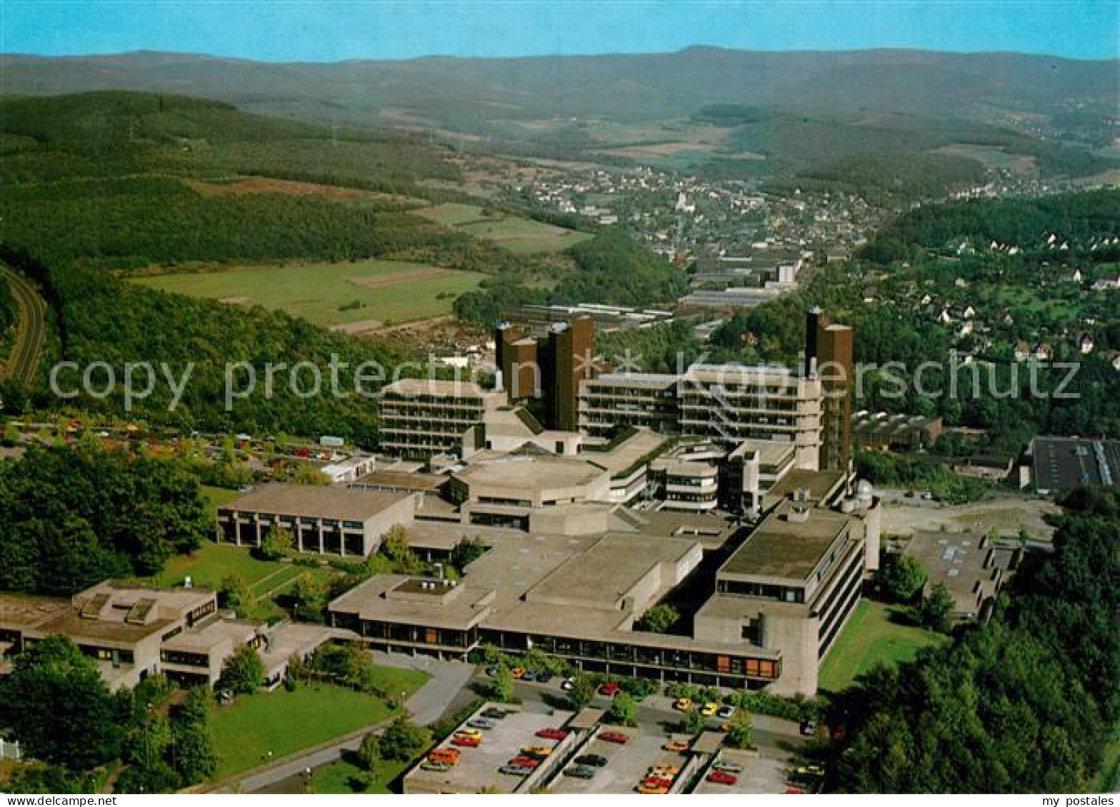 73321010 Weidenau Sieg Gesamt Hochschule Haardter Berg Fliegeraufnahme Weidenau  - Siegen