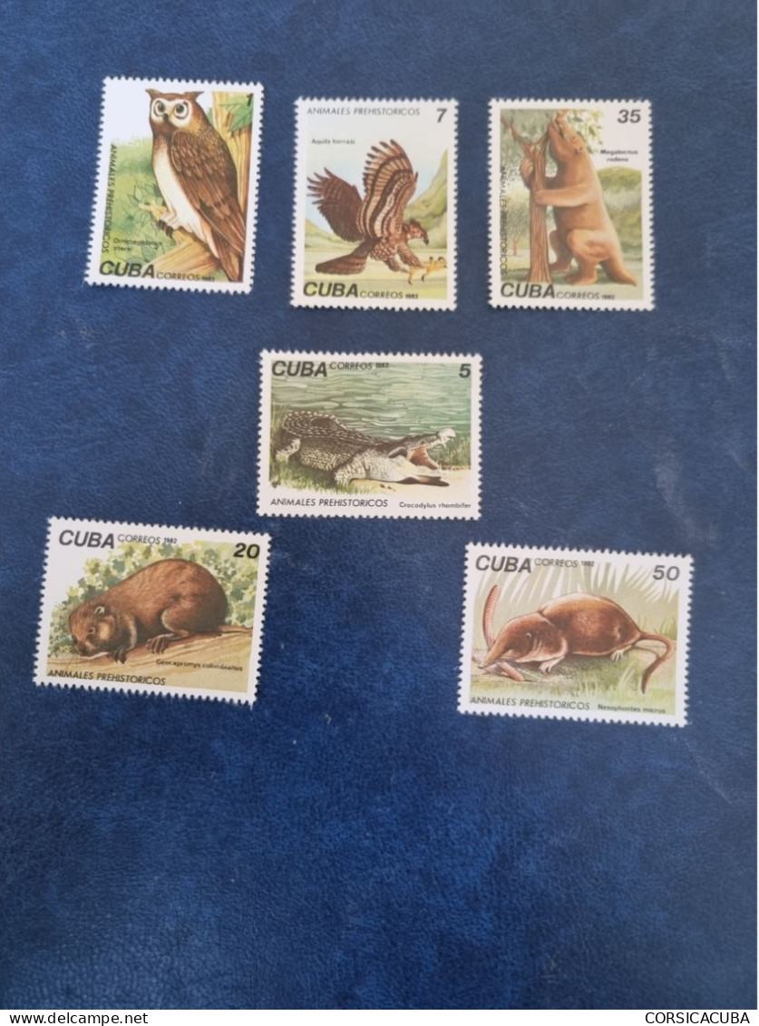 CUBA  NEUF     1982    ANIMALES  PREHISTORICS  CUBANOS  //  PARFAIT  ETAT  // 1er  CHOIX  // - Unused Stamps