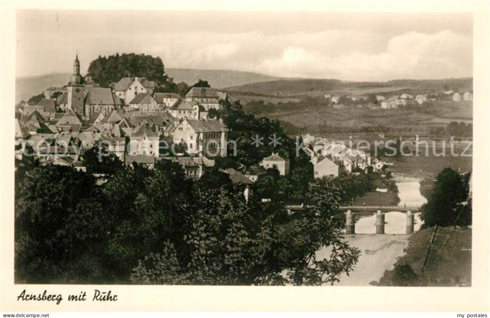 73318007 Arnsberg Westfalen Ruhr Kirche Panorama Arnsberg Westfalen - Arnsberg