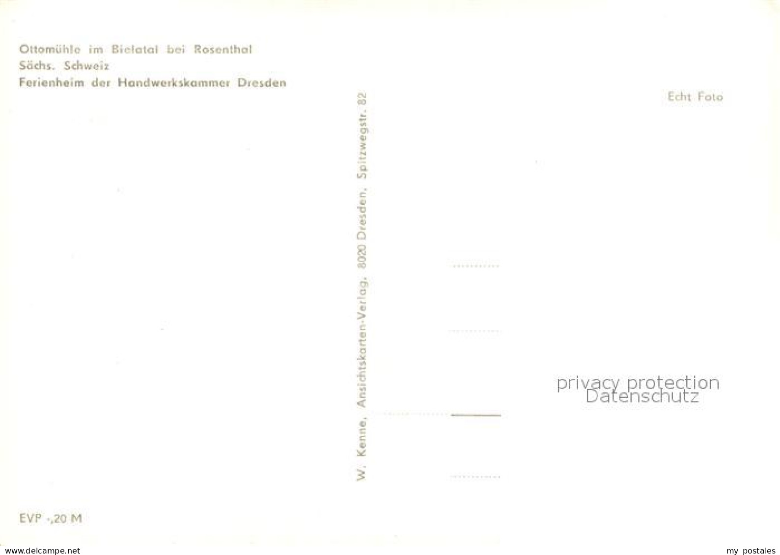 73317806 Rosenthal-Bielatal Ottomuehle Ferienheim Der Handswerkskammer Dresden R - Rosenthal-Bielatal