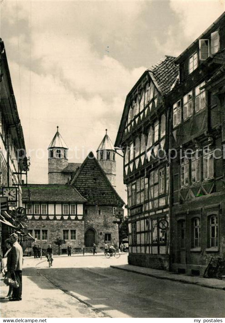 73312501 Bad Gandersheim Steinweg Mit Dom Altstadt Fachwerkhaeuser Bad Gandershe - Bad Gandersheim