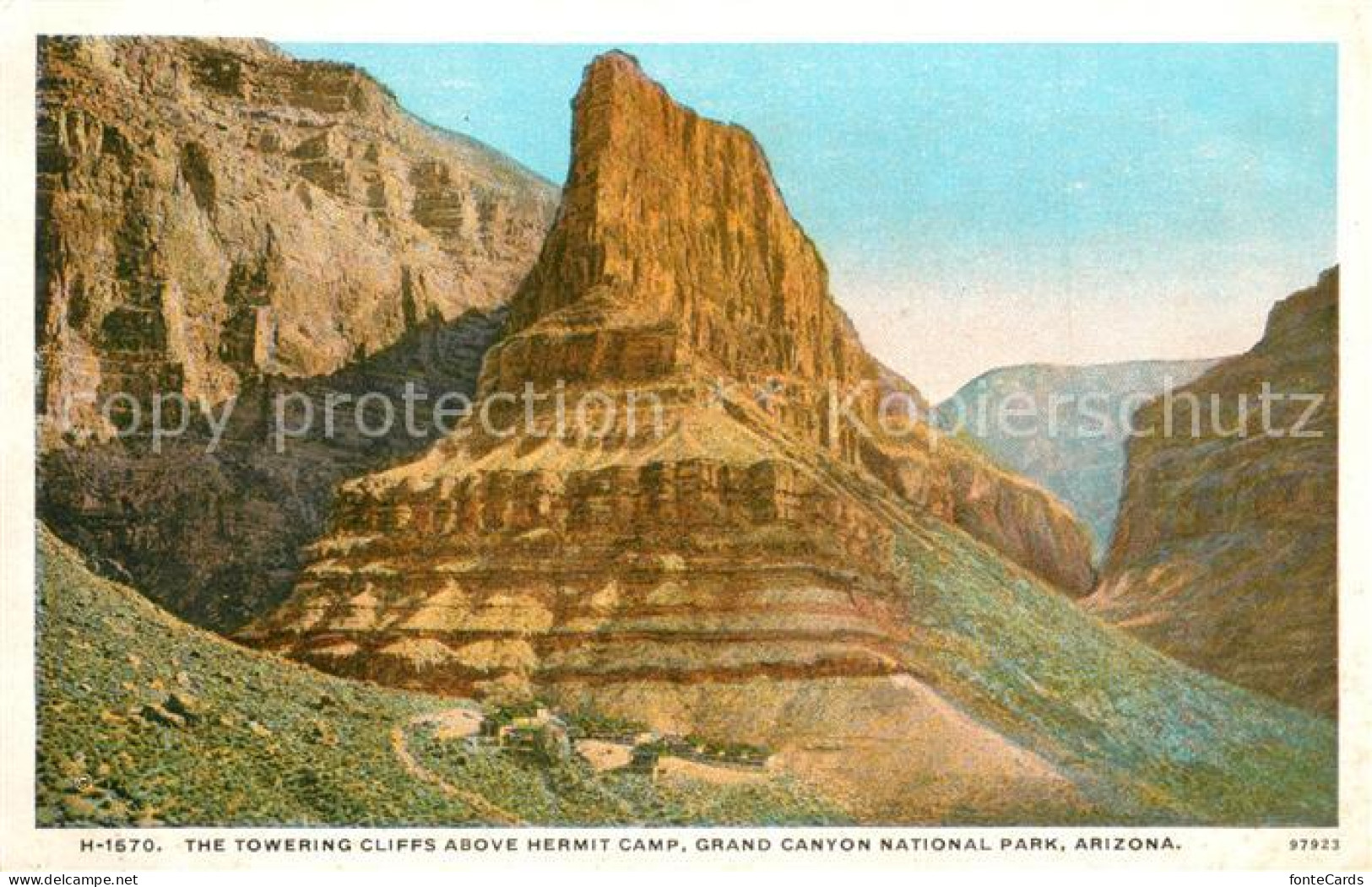 43373395 Arizona_US-State Towering Cliffs Above Hermit Camp Grand Canyon Nationa - Sonstige & Ohne Zuordnung