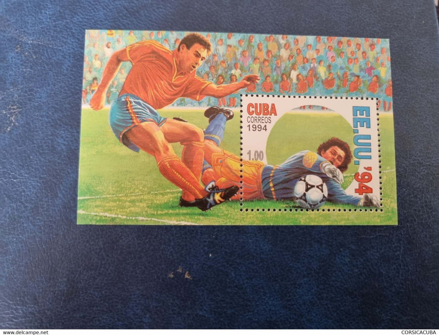 CUBA  NEUF  1994  HB  COPA  MUNDIAL  FUTBOL  USA  //  PARFAIT  ETAT  // 1er  CHOIX // - Ungebraucht