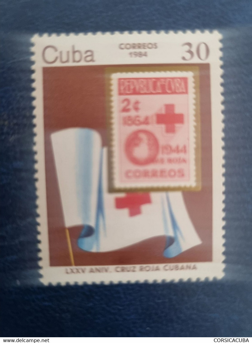 CUBA  NEUF  1984    ANI.  75  CRUZ  ROJA  //  PARFAIT  ETAT  //  1er  CHOIX  // - Unused Stamps