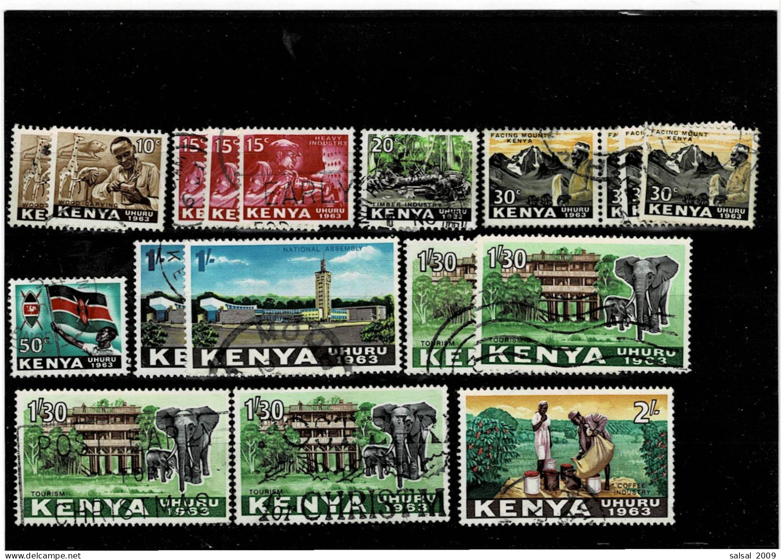 KENYA ,"Indipendenza" ,18 Pezzi Usati ,qualita Buona - Kenya (1963-...)