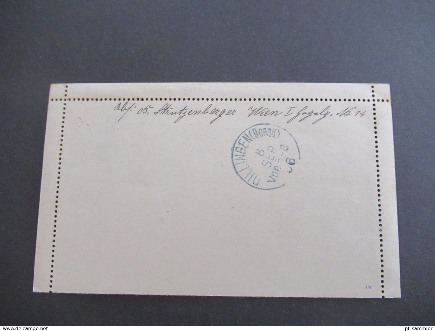 Österreich 1906 Kartenbrief Großer Stempel Klausen-Leopoldsdorf Nach Dillingen Gesendet Mit Ank. K1 Dillingen (Donau) - Carte-Lettere