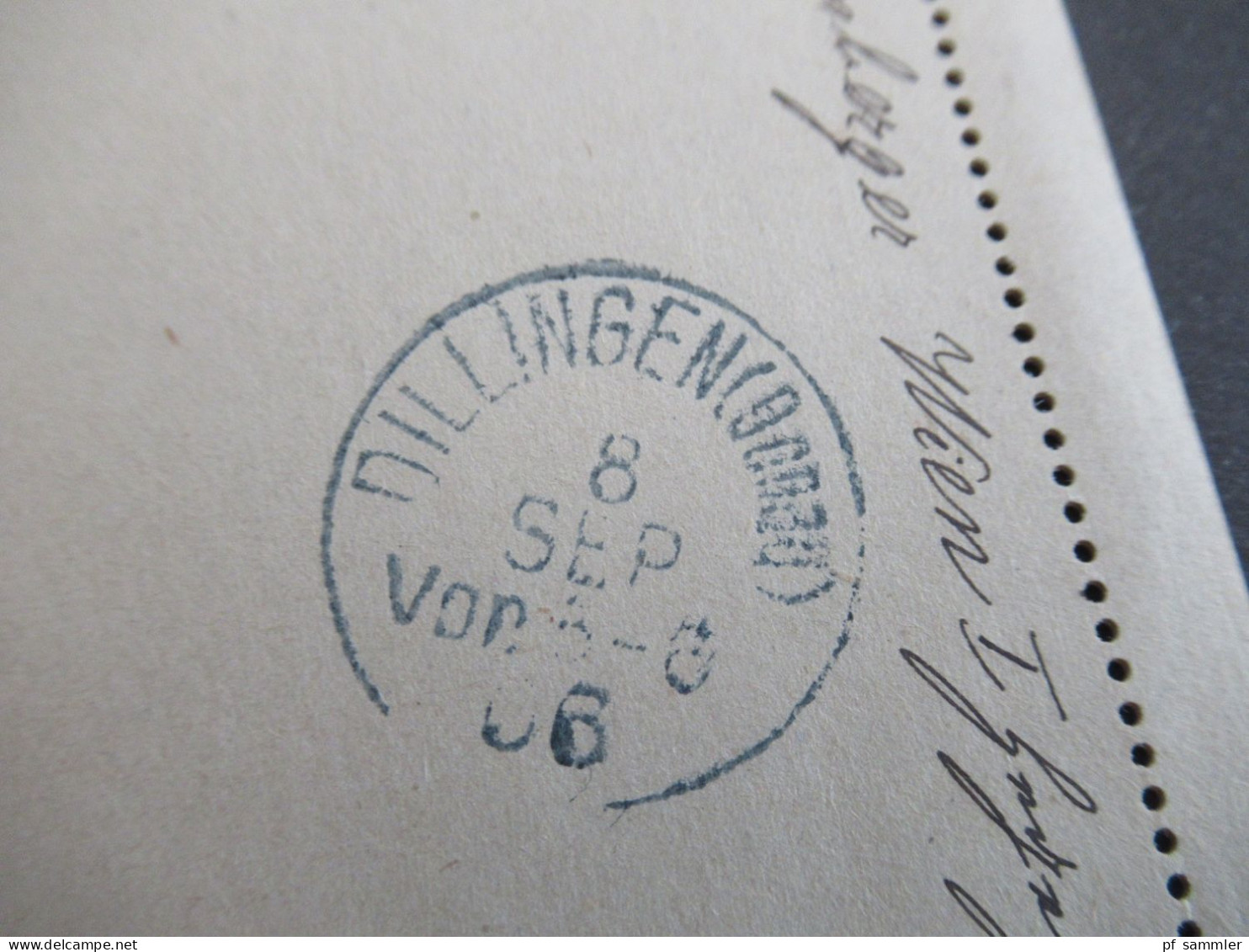 Österreich 1906 Kartenbrief Großer Stempel Klausen-Leopoldsdorf Nach Dillingen Gesendet Mit Ank. K1 Dillingen (Donau) - Cartas-Letras