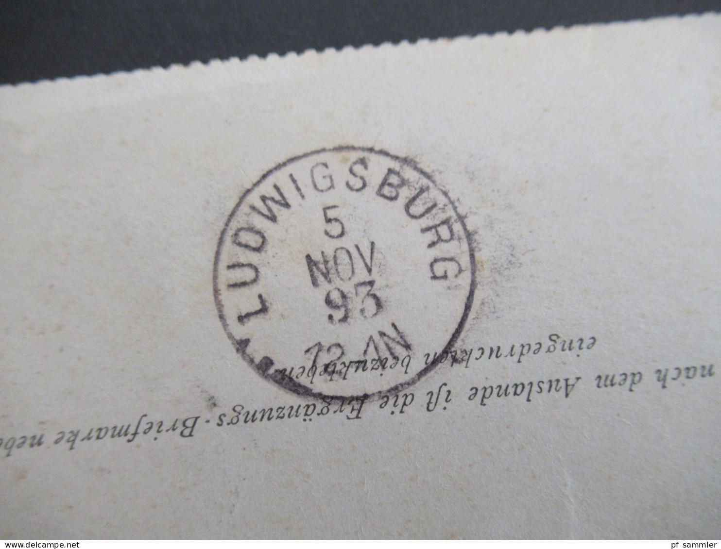 Österreich 1893 Kartenbrief 5 Kreuzer Mit Stempel K1 Schwechat Nach Ludwigsburg Württemberg Mit Ank. K1 Ludwigsburg - Kartenbriefe