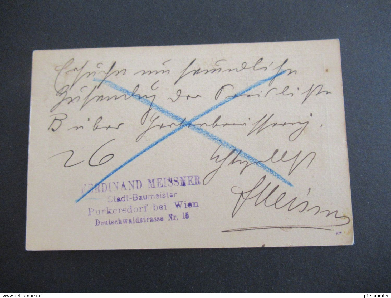 Österreich 1901 GA 5 Heller Strichstempel Vöslau Nach Billwerder Bergedorf Mit Ank. Gitterstempel Bergedorf - Postcards