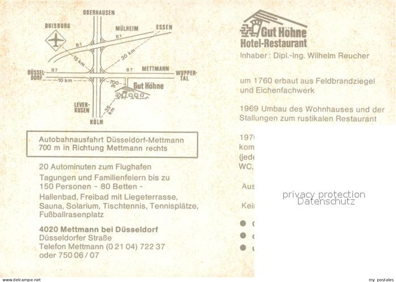 73312188 Mettmann Hotel Gut Hoehne Mettmann - Mettmann