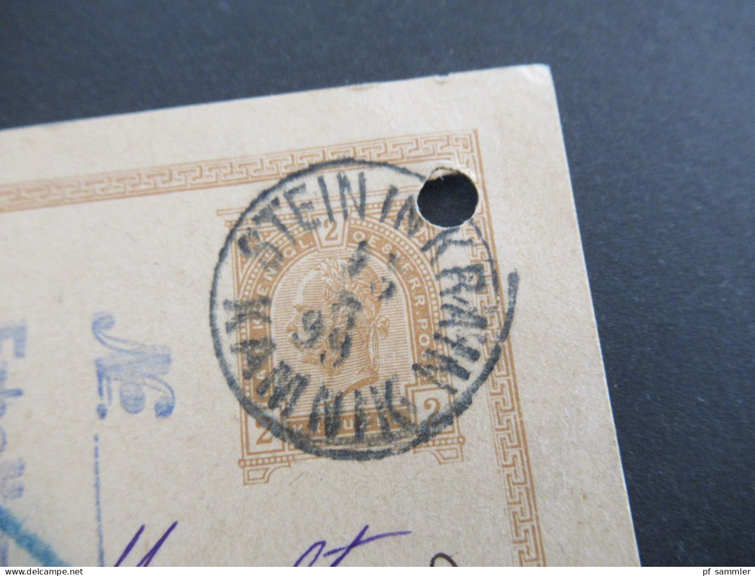 Österreich 1899 GA 2 Kreuzer /Deutsch - Slov.) Stempel K1 Stein In Krain Kamnik Nach Konstanz Baden Gesendet - Cartes Postales