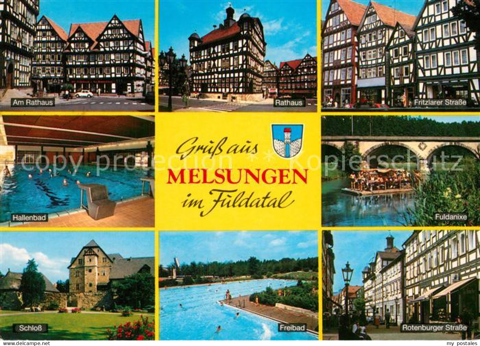 73311751 Melsungen Fulda Fuldatal Fachwerk Freibad Schloss Rotenburger-Strasse M - Melsungen