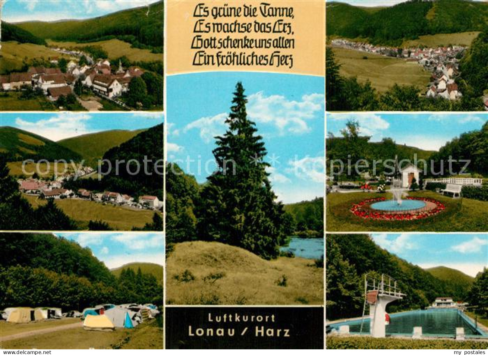 73311257 Lonau Campingplatz Freibad Park Panoramen Gedicht Lonau - Herzberg