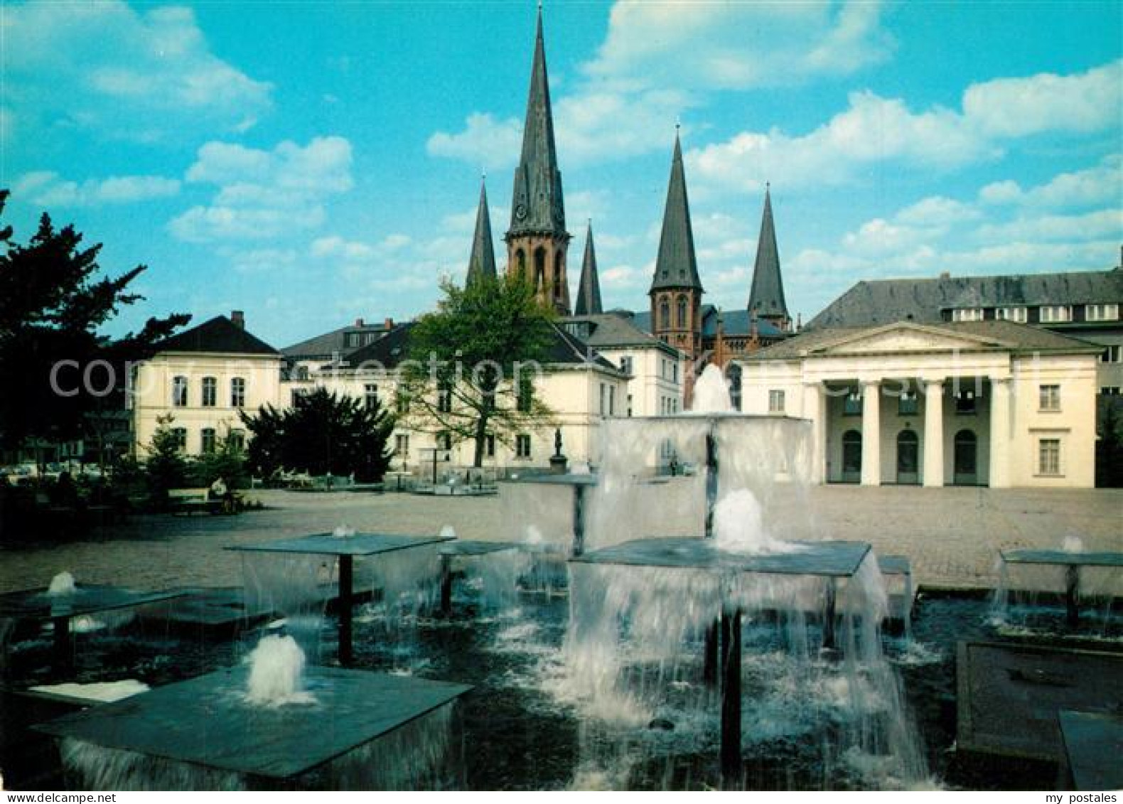 73310176 Oldenburg Niedersachsen Schloss Brunnen Wasserspiele Schlossplatz Olden - Oldenburg