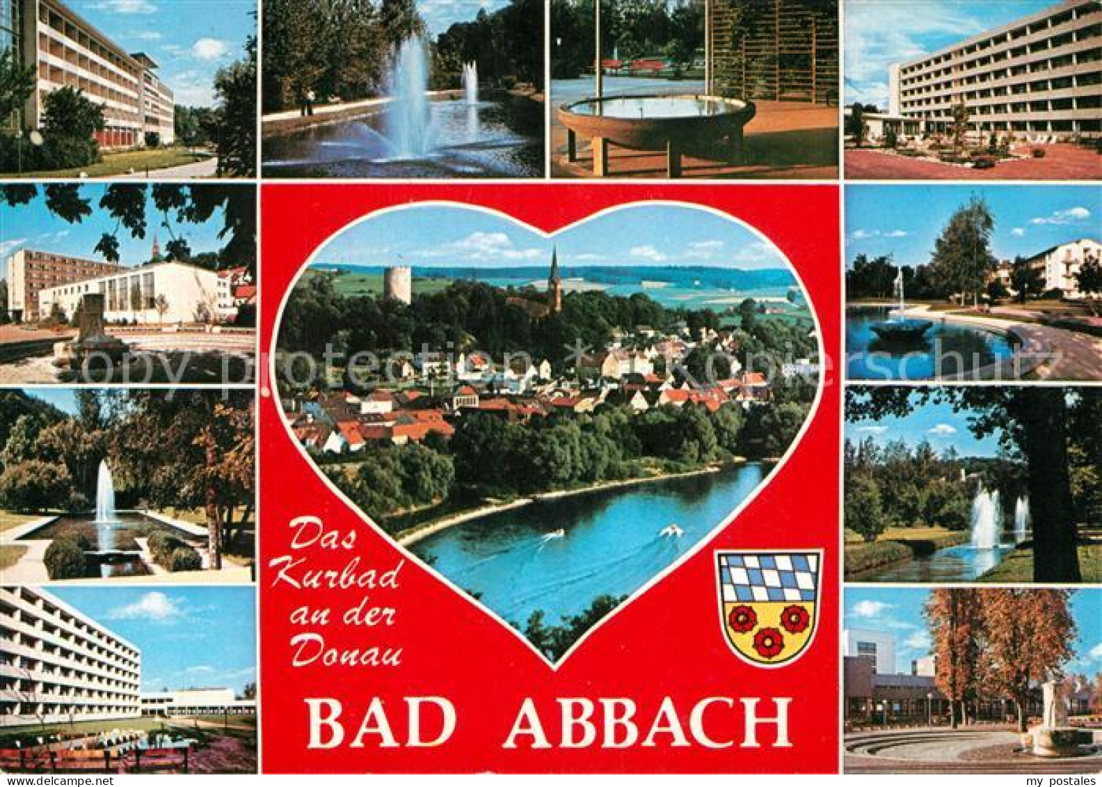 73310132 Bad Abbach Teilansichten Kurstadt Herz Bad Abbach - Bad Abbach