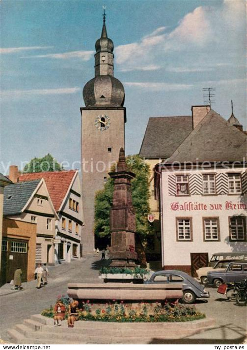 73310120 Arnsberg Westfalen Partie Am Glockenturm Brunnen Gaststaette Arnsberg W - Arnsberg