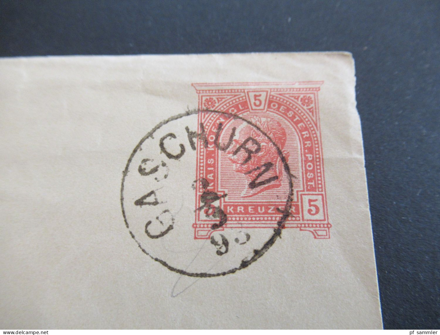 Österreich 1893 Großer GA Umschlag Mit Stempel K1 Gaschurn / Blanko Umschlag - Briefe