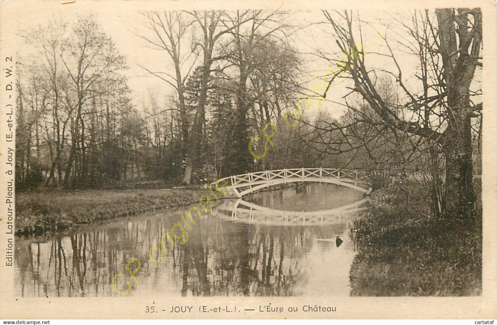 28.  JOUY .  L'Eure Au Château . - Jouy