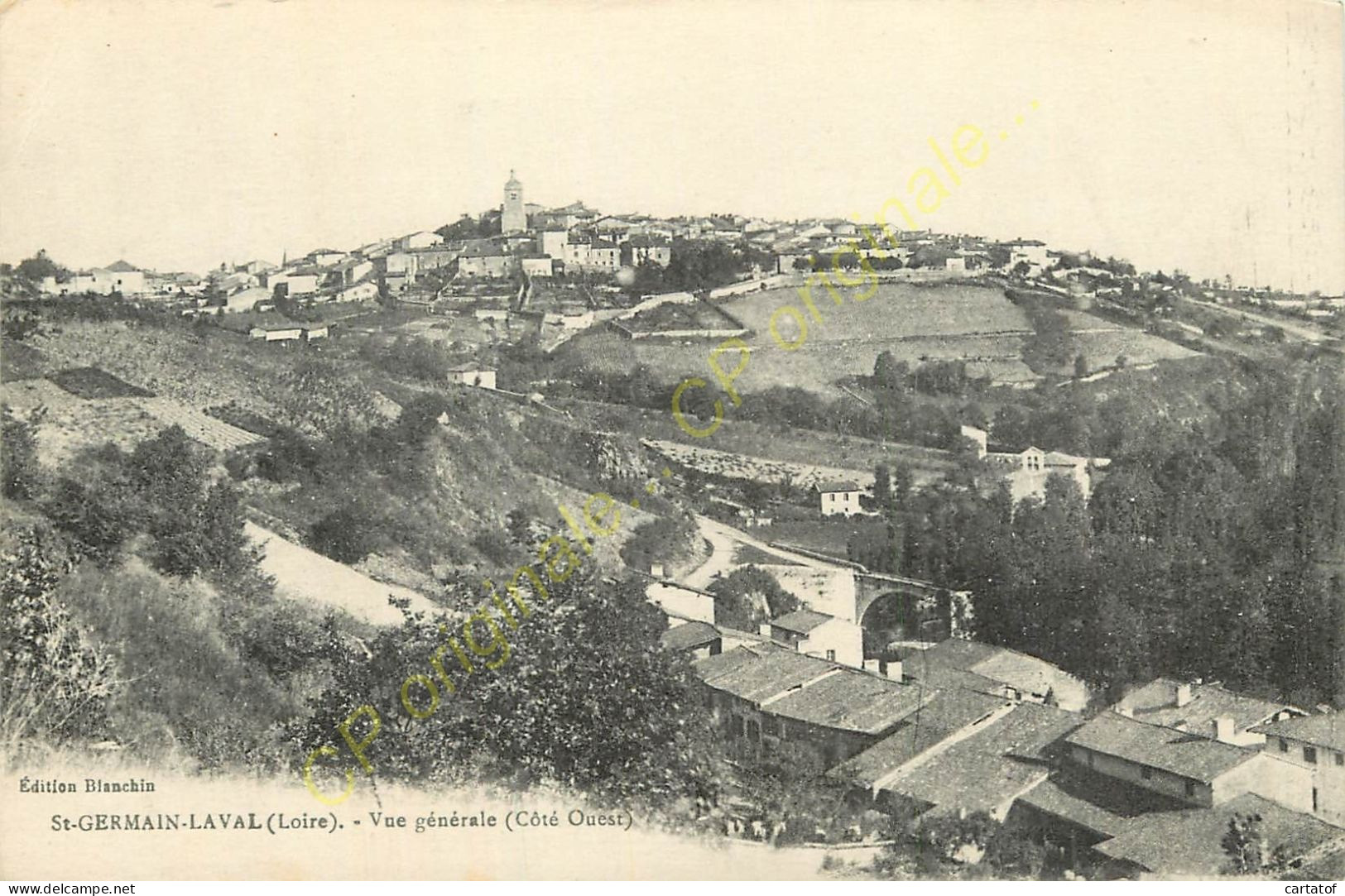 42.  SAINT GERMAIN LAVAL . Vue Générale Côté Ouest . - Saint Germain Laval