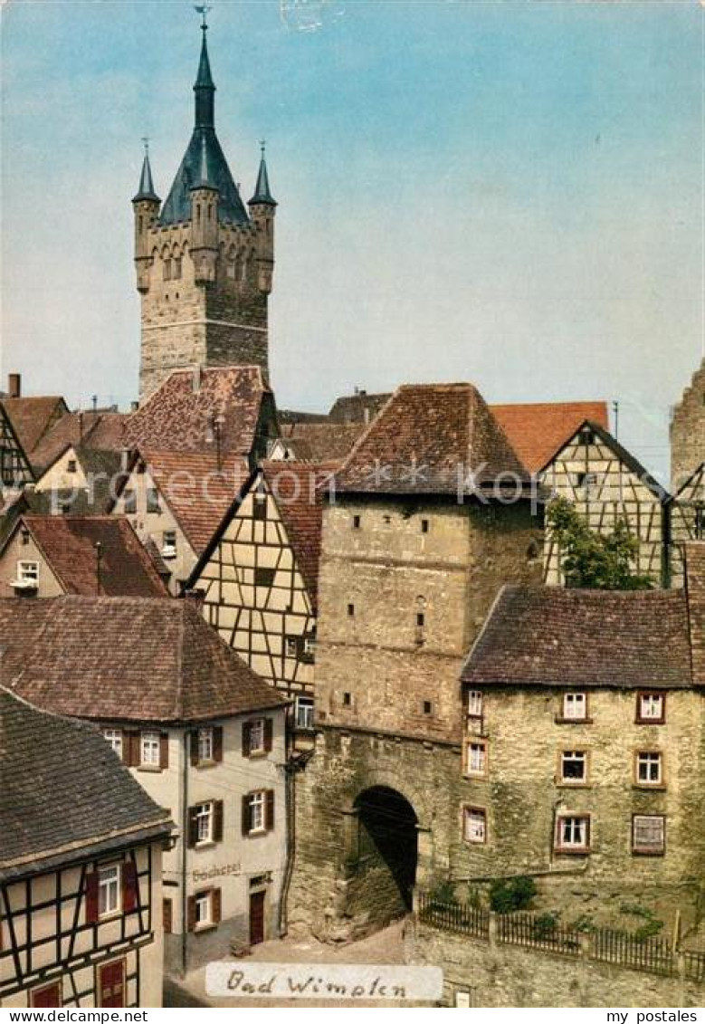 73306709 Bad Wimpfen Hohenstaufentor Blauer Turm Bad Wimpfen - Bad Wimpfen