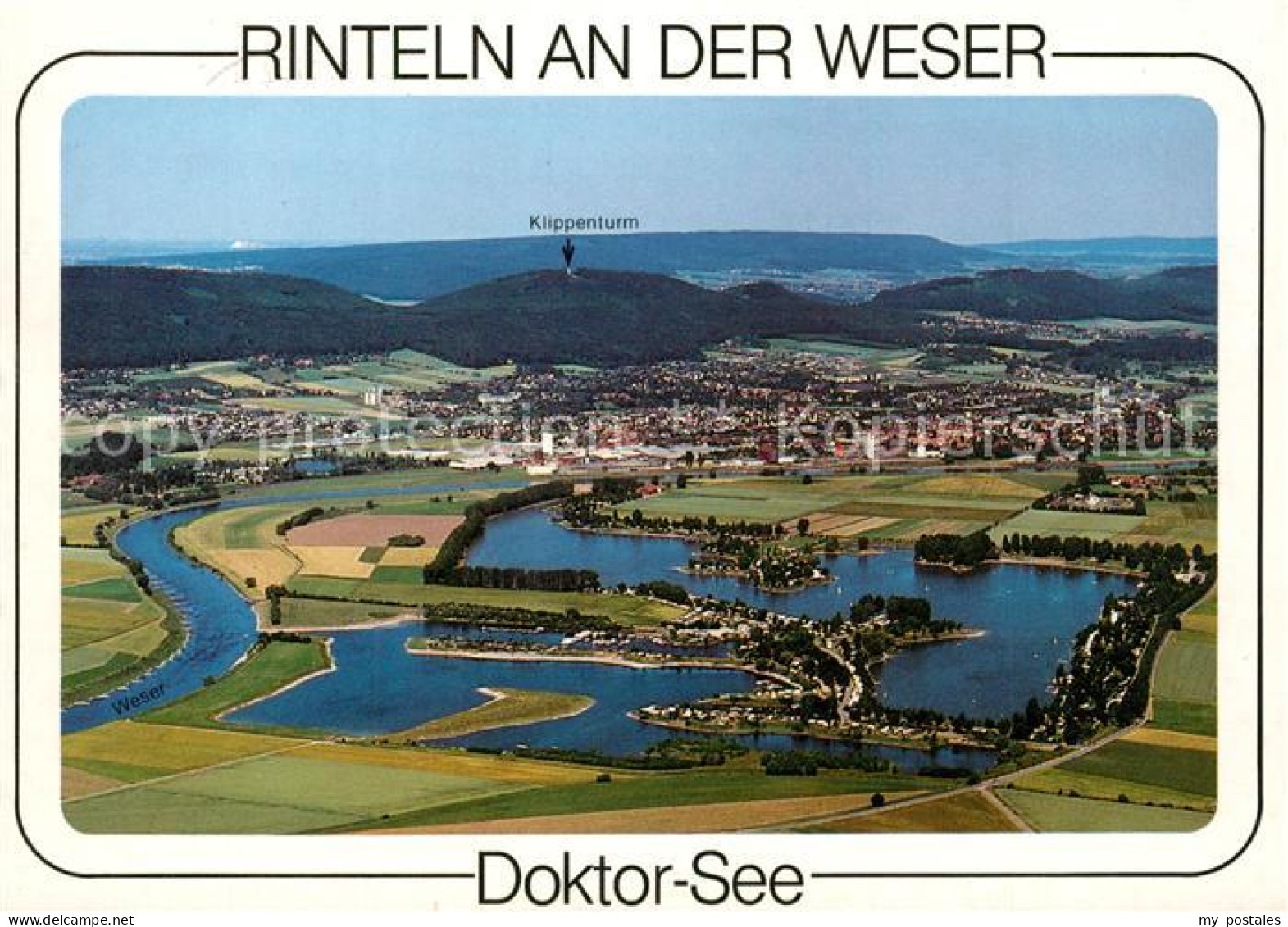 73306192 Rinteln Weserpartie Fliegeraufnahme Rinteln - Rinteln