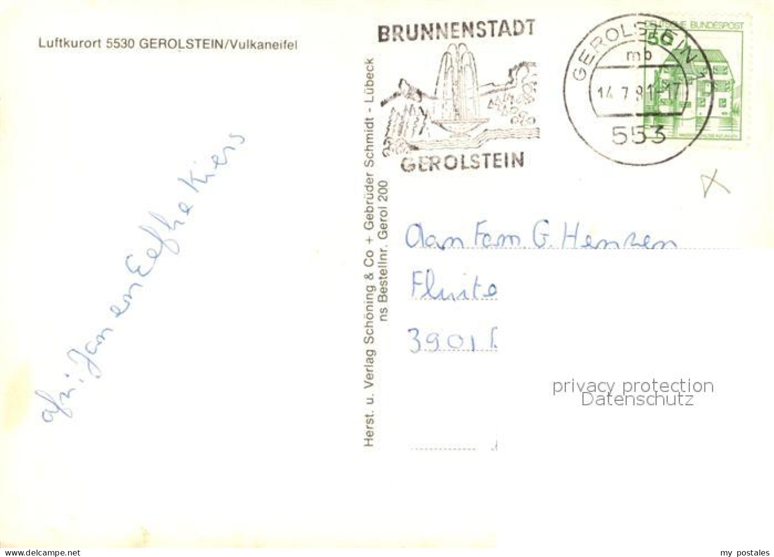 73306144 Gerolstein Erloeserkirche Jugendherberge Brunnenplatz Gerolstein - Gerolstein